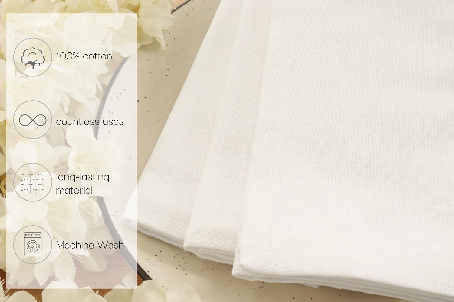 image:imagePurpleEssences St Patricks Day Table Runner Shamrocks Clover 13 X 72 Inch and Set of 12 Cloth Dinner Napkins 18x18 Inches 100 Cotton White