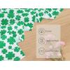 PurpleEssences St Patricks Day Table Runner Shamrocks Clover 13 X 72 Inch and Set of 12 Cloth Dinner Napkins 18×18 Inches – 100% Cotton – White