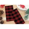 PurpleEssences Buffalo Plaid Cloth Napkins – Mitered Corners – Spring Easter Summer – Gingham Check Dinner Napkin – Set of 12-100% Cotton – 18×18 Inch – Reusable Washable – Blue and White(Red Black)