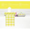 PurpleEssences Buffalo Plaid Cloth Napkins – Mitered Corners – Spring Easter Summer – Gingham Check Dinner Napkin – Set of 12-100% Cotton – 18×18 Inch – Reusable Washable – Blue and White(Yellow White)