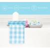 PurpleEssences Buffalo Plaid Cloth Napkins – Mitered Corners – Spring Easter Summer – Gingham Check Dinner Napkin – Set of 12-100% Cotton – 18×18 Inch – Reusable Washable – Blue and White(Aqua Blue White)