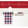 PurpleEssences Buffalo Plaid Cloth Napkins – Mitered Corners – Spring Easter Summer – Gingham Check Dinner Napkin – Set of 12-100% Cotton – 18×18 Inch – Reusable Washable – Blue and White(4th of July Red White Blue)