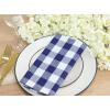 PurpleEssences Buffalo Plaid Cloth Napkins – Mitered Corners – Spring Easter Summer – Gingham Check Dinner Napkin – Set of 12-100% Cotton – 18×18 Inch – Reusable Washable – Blue and White(Blue White)