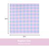 PurpleEssences Buffalo Plaid Cloth Napkins – Mitered Corners – Spring Easter Summer – Gingham Check Dinner Napkin – Set of 12-100% Cotton – 18×18 Inch – Reusable Washable – Blue and White(Light Blue Blush Pink)