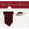 PurpleEssences Buffalo Plaid Cloth Napkins – Mitered Corners – Spring Easter Summer – Gingham Check Dinner Napkin – Set of 12-100% Cotton – 18×18 Inch – Reusable Washable – Blue and White(Red Black)