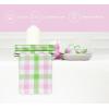 PurpleEssences Buffalo Plaid Cloth Napkins – Mitered Corners – Spring Easter Summer – Gingham Check Dinner Napkin – Set of 12-100% Cotton – 18×18 Inch – Reusable Washable – Blue and White(Apple Green Blush Pink)