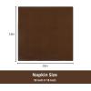 PurpleEssences Set of 12 Cloth Dinner Napkins 100% Cotton 18×18 Inch – Soft Durable Washable – Ideal for Farmhouse Party Spring Easter Summer – Perfect Everyday Use Table Linen – Lavender(Nut Brown)