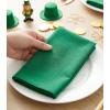 PurpleEssences Set of 12 Cloth Dinner Napkins 100% Cotton 18×18 Inch – Soft Durable Washable – Ideal for Farmhouse Party Spring Easter Summer – Perfect Everyday Use Table Linen – Lavender(St Patricks Green)