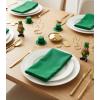 PurpleEssences Set of 12 Cloth Dinner Napkins 100% Cotton 18×18 Inch – Soft Durable Washable – Ideal for Farmhouse Party Spring Easter Summer – Perfect Everyday Use Table Linen – Lavender(St Patricks Green)