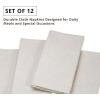PurpleEssences Set of 12 Cloth Dinner Napkins 100% Cotton 18×18 Inch – Soft Durable Washable – Ideal for Farmhouse Party Spring Easter Summer – Perfect Everyday Use Table Linen – Lavender(Royal Linen)