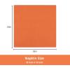 PurpleEssences Set of 12 Cloth Dinner Napkins 100% Cotton 18×18 Inch – Soft Durable Washable – Ideal for Farmhouse Party Spring Easter Summer – Perfect Everyday Use Table Linen – Lavender(Orange)