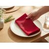PurpleEssences Set of 12 Cloth Dinner Napkins 100% Cotton 18×18 Inch – Soft Durable Washable – Ideal for Farmhouse Party Spring Easter Summer – Perfect Everyday Use Table Linen – Lavender(Red)