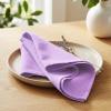 PurpleEssences Set of 12 Cloth Dinner Napkins 100% Cotton 18×18 Inch – Soft Durable Washable – Ideal for Farmhouse Party Spring Easter Summer – Perfect Everyday Use Table Linen – Lavender(Lavender)