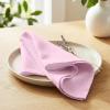 PurpleEssences Set of 12 Cloth Dinner Napkins 100% Cotton 18×18 Inch – Soft Durable Washable – Ideal for Farmhouse Party Spring Easter Summer – Perfect Everyday Use Table Linen – Lavender(Blush Pink)