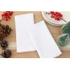 PurpleEssences Set of 12 Cloth Dinner Napkins 100% Cotton 18×18 Inch – Soft Durable Washable – Ideal for Farmhouse Party Spring Easter Summer – Perfect Everyday Use Table Linen – Lavender(White)