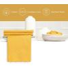 PurpleEssences Set of 12 Cloth Dinner Napkins 100% Cotton 18×18 Inch – Soft Durable Washable – Ideal for Farmhouse Party Spring Easter Summer – Perfect Everyday Use Table Linen – Lavender(Golden Yellow)