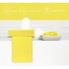 PurpleEssences Set of 12 Cloth Dinner Napkins 100% Cotton 18×18 Inch – Soft Durable Washable – Ideal for Farmhouse Party Spring Easter Summer – Perfect Everyday Use Table Linen – Lavender(Yellow)