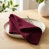PurpleEssences Set of 12 Cloth Dinner Napkins 100% Cotton 18×18 Inch – Soft Durable Washable – Ideal for Farmhouse Party Spring Easter Summer – Perfect Everyday Use Table Linen – Lavender(Burgundy)