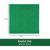 PurpleEssences Set of 12 Cloth Dinner Napkins 100% Cotton 18×18 Inch – Soft Durable Washable – Ideal for Farmhouse Party Spring Easter Summer – Perfect Everyday Use Table Linen – Lavender(St Patricks Green)