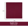PurpleEssences Set of 12 Cloth Dinner Napkins 100% Cotton 18×18 Inch – Soft Durable Washable – Ideal for Farmhouse Party Spring Easter Summer – Perfect Everyday Use Table Linen – Lavender(Burgundy)