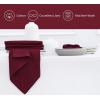 PurpleEssences Set of 12 Cloth Dinner Napkins 100% Cotton 18×18 Inch – Soft Durable Washable – Ideal for Farmhouse Party Spring Easter Summer – Perfect Everyday Use Table Linen – Lavender(Burgundy)