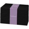 PurpleEssences Set of 12 Cloth Dinner Napkins 100% Cotton 18×18 Inch – Soft Durable Washable – Ideal for Farmhouse Party Spring Easter Summer – Perfect Everyday Use Table Linen – Lavender(Black)