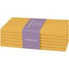 PurpleEssences Set of 12 Cloth Dinner Napkins 100% Cotton 18×18 Inch – Soft Durable Washable – Ideal for Farmhouse Party Spring Easter Summer – Perfect Everyday Use Table Linen – Lavender(Golden Yellow)
