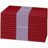 PurpleEssences Set of 12 Cloth Dinner Napkins 100% Cotton 18×18 Inch – Soft Durable Washable – Ideal for Farmhouse Party Spring Easter Summer – Perfect Everyday Use Table Linen – Lavender(Red)