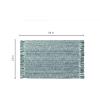 PurpleEssences Chambray Placemats with Fringes – 100% Cotton, Set of 4, 13×19 Inch, Thick Durable Table Mats for Dining, Kitchen, or Casual Farmhouse Tabletop Décor – Olive Green(Forest Green and H.white)