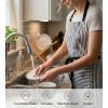 PurpleEssences Striped Adjustable Kitchen Aprons with 2 Pockets,Cotton – Soft Durable for Home,Restaurant for Men & Women(Assorted – White Black)