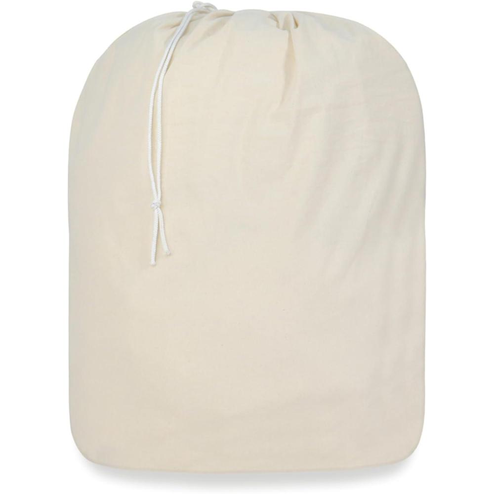 image:imagePurpleEssences Laundry Bag Durable Clothes Drawstring Bag Machine Washable Travel Laundry Organizer for Dorm College Hamper Set of 1 28 x 32 Inch Laundry Liner Bag Natural28 x 32 Laundry Liner Bag