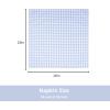 PurpleEssences Mini Gingham Check Dinner Cloth Napkin – Spring Easter Summer – Mitered Corners – 18×18 Inch – Set of 12-100% Cotton – Reusable Washable – Sky Blue and White(Sky Blue White)