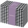 PurpleEssences Mini Gingham Check Dinner Cloth Napkin – Spring Easter Summer – Mitered Corners – 18×18 Inch – Set of 12-100% Cotton – Reusable Washable – Sky Blue and White(Black White)