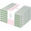 PurpleEssences Stripe Kitchen Towels – Set of 6, 18×28 Inch – 100% Cotton, Absorbent & Reusable Dish Towels with Hanging Loop French-Inspired Style – Spring Easter Summer – Pink(Green)