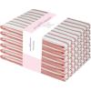 PurpleEssences Stripe Kitchen Towels – Set of 6, 18×28 Inch – 100% Cotton, Absorbent & Reusable Dish Towels with Hanging Loop French-Inspired Style – Spring Easter Summer – Pink(Rust)