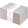 PurpleEssences Stripe Kitchen Towels – Set of 6, 18×28 Inch – 100% Cotton, Absorbent & Reusable Dish Towels with Hanging Loop French-Inspired Style – Spring Easter Summer – Pink(Nut Brown)