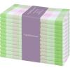PurpleEssences Homestead Plaid Cloth Napkins – Mitered Corners – Spring Easter Summer – Check Dinner Napkin – Set of 12-100% Cotton – 18×18 Inch – Reusable Washable – Blue and White(Apple Green Blush Pink)