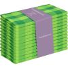 PurpleEssences Homestead Plaid Cloth Napkins – Mitered Corners – Spring Easter Summer – Check Dinner Napkin – Set of 12-100% Cotton – 18×18 Inch – Reusable Washable – Blue and White(St Patricks Green)