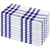 PurpleEssences Homestead Plaid Cloth Napkins – Mitered Corners – Spring Easter Summer – Check Dinner Napkin – Set of 12-100% Cotton – 18×18 Inch – Reusable Washable – Blue and White(Homestead Plaid Blue/White)