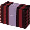 PurpleEssences Homestead Plaid Cloth Napkins – Mitered Corners – Spring Easter Summer – Check Dinner Napkin – Set of 12-100% Cotton – 18×18 Inch – Reusable Washable – Blue and White(Red Black)