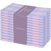 PurpleEssences Homestead Plaid Cloth Napkins – Mitered Corners – Spring Easter Summer – Check Dinner Napkin – Set of 12-100% Cotton – 18×18 Inch – Reusable Washable – Blue and White(Light Blue Blush Pink)