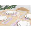 PurpleEssences Buffalo Plaid Placemats, Washable Spill Proof Double Layer Woven Checkered placemat for Dining Table and Kitchen – Spring Easter Summer – 13×19 Inch – Set of 4 – Blue and White(Multicolor)