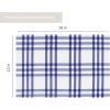 PurpleEssences Buffalo Plaid Placemats, Washable Spill Proof Double Layer Woven Checkered placemat for Dining Table and Kitchen – Spring Easter Summer – 13×19 Inch – Set of 4 – Blue and White(Homestead Plaid – Blue and White)