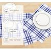 PurpleEssences Buffalo Plaid Placemats, Washable Spill Proof Double Layer Woven Checkered placemat for Dining Table and Kitchen – Spring Easter Summer – 13×19 Inch – Set of 4 – Blue and White(Homestead Plaid – Blue and White)