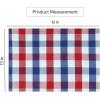 PurpleEssences Buffalo Plaid Placemats, Washable Spill Proof Double Layer Woven Checkered placemat for Dining Table and Kitchen – Spring Easter Summer – 13×19 Inch – Set of 4 – Blue and White(4th of July Red Blue and White)