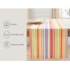PurpleEssences French Striped Table Runner 90 inches Long Stripe Runner 14 x 90 Inch 100% Cotton – Durable Washable Fabric for Spring Easter Summer Table Decor – Blue and White(Stripe – Multi Colour)