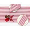 PurpleEssences French Striped Table Runner 90 inches Long Stripe Runner 14 x 90 Inch 100% Cotton – Durable Washable Fabric for Spring Easter Summer Table Decor – Blue and White(Homestead Stripe – Red with White Stripes)