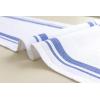 PurpleEssences French Striped Table Runner 90 inches Long Stripe Runner 14 x 90 Inch 100% Cotton – Durable Washable Fabric for Spring Easter Summer Table Decor – Blue and White(French Stripe – Blue/White)