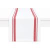 PurpleEssences French Striped Table Runner 90 inches Long Stripe Runner 14 x 90 Inch 100% Cotton – Durable Washable Fabric for Spring Easter Summer Table Decor – Blue and White(French Stripe – Red/White)